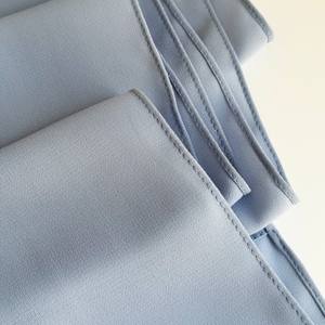 2025 approvisionnement en gros châle personnalisé malaisie Tudung épais non transparent coréen sergé en mousseline de soie Hijab opaque en mousseline de soie crêpe Hijab - Product Image 5