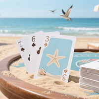 Cartes à jouer personnalisables à coins arrondis, durables, pour fêtes, style européen et américain, jeu de cartes vierges