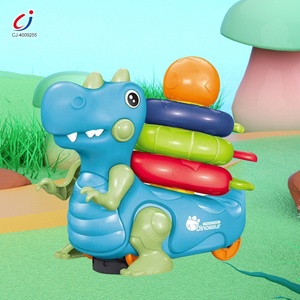 Giocattolo Impilabile con Animali Chengji, Gioco Educativo Montessori con Luci e Musica, Set <span class=keywords><strong>di</strong></span> <span class=keywords><strong>Dinosauri</strong></span> per Bambini - Product Image 3
