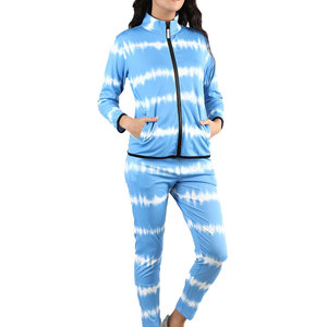 Conjunto de chándal cortavientos de dos piezas con cremallera, talla personalizada, nueva llegada, estilo vintage informal para mujer - Product Image 1