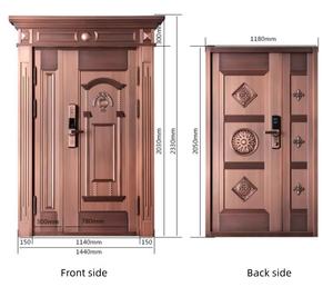 Portes extérieures résidentielles en acier massif à bon <span class=keywords><strong>prix</strong></span>, Turquie - Product Image 4
