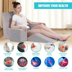 Du Babo Orthopedic Bed <b>Wedge</b> Pillow <b>Set</b> Memory Foam Triangle Shape Pain Relief Cushions For Leg Support And Postoperative - Product Image 5