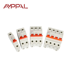 Công nghiệp nhỏ cô lập chuyển đổi đơn cực 2P 3P 4P 125A Power Trip MCB làm bằng kim loại và nhựa - Product Image 1