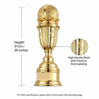 Trofeo de Resina y Metal de Primera Calidad para Torneos Deportivos, Set de Premios Personalizados para Baloncesto, Fútbol, Tenis, Voleibol, MOQ Flexible