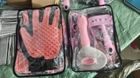 Brosse pour chien Kingtale pour la perte de poils, kit de toilettage avec coupe-ongles et lime pour animaux, brosse de bain pour chien, fournitures de toilettage pour chat, démêlage