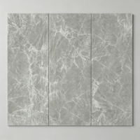 Dalles de sol modernes brillantes Yanting White Slab Blank - Grandes dalles en porcelaine imitation pierre pour mur de briques, texture pour salon