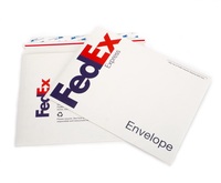 Enveloppe d'expédition en carton écologique de petite taille, emballage personnalisé en papier kraft avec bande détachable