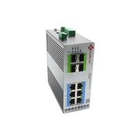 Switch industriel géré 4GE SFP + 6GE Cuivre (POE) avec prise en charge SNMP et VLAN