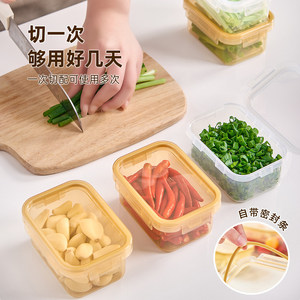 Food <b>Storage</b> Container Rectangle Clip-on Lid Airtight For Vegetables And Condiments Stackable Transparent - Product Image 2