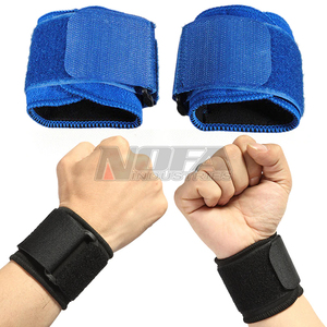 Unisex <b>Sports</b> <b>Wristband</b> 1 Pair Fitness Body Support Elastic Bandage Wrap Neoprene Material Pressurized Adjustable Bracer - Product Image 6