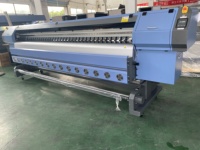 Impresora Digital de 3.2m (10 Pies) con Cabezal de Impresión Konica 512i 1024i para Pancartas Flexibles de Gran Formato, Impresora de Solvente Flora para Exteriores