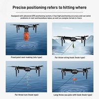 Drone de pêche en mer avec libération d'appâts, drone de pêche étanche avec libération de cargaison pour la libération d'appâts, drone RC pour la pêche