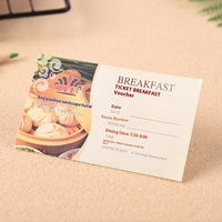 Brochure de bon de petit-déjeuner en libre-service du fabricant, couverture rigide, papier couché, impression offset, cadeau promotionnel personnalisé