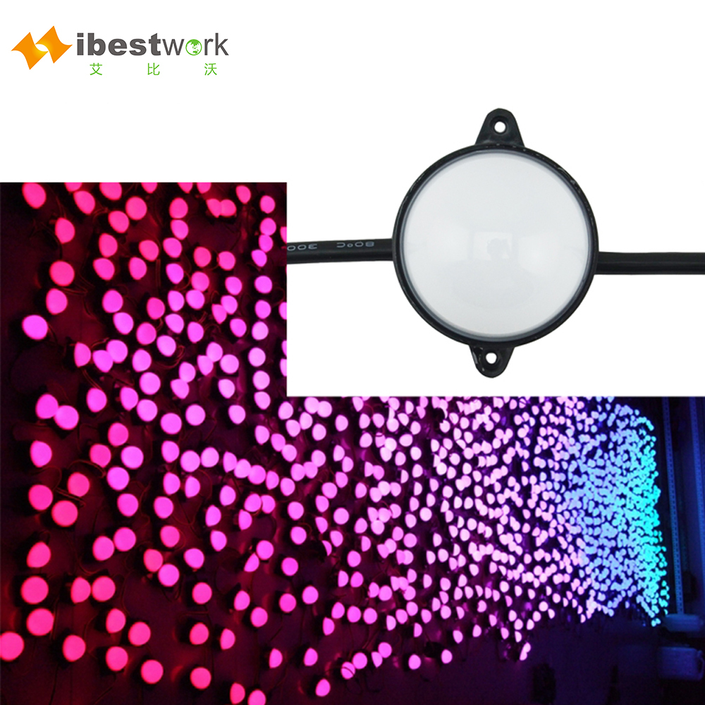 RGB DMX LED DOT Lighting Micro Pixel Cabochon Led 12 Volt 50mm Music Dj Pixel LED Christmas Holiday Rgbw Led Pixel Point Light