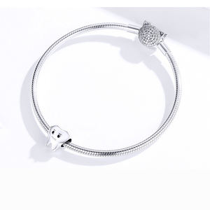 Breloques pour Bracelet en perles en argent Sterling 925, accessoires en émail, pour fabriquer un joli œil de bébé, dentiste, 1 pièce - Product Image 3