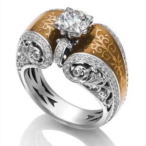 Anello in Smalto con Motivo a Filigrana per Donne, Elegante Gioiello da Dito alla Moda - Product Image 6