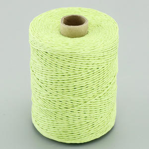 Corde en papier torsadé à double brin de 300m, corde tressée à chapeau fait à la main, câble métallique à brin bleu - Product Image 5