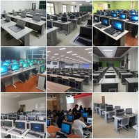 Table d'étude moderne multifonctionnelle pour salle de classe, bureau, chambre à coucher, transformation facile pour meubles d'hôtel pour conférence de laboratoire informatique