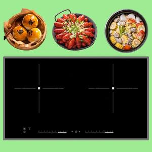 Table de cuisson à induction électrique étanche 4000W, plaque céramique robuste, écran tactile, double foyer, vente en gros - Product Image 2