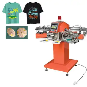 Automatic UV film screen printing machine Multi color rotary screen printing leather printing machine