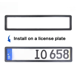 Marco de Matrícula Personalizado, Marco de Matrícula Europeo de Plástico al por Mayor de Fábrica, Logotipo Personalizado Disponible - Product Image 2