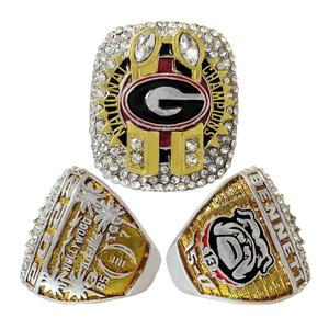 แหวนแชมป์2022บูลด็อกแหวนอัลลอยสำหรับผู้ชายแหวนคลาสสิกที่ระลึกยอดนิยมในยุโรปและอเมริกา - Product Image 1