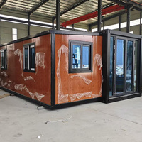 Maison mobile de luxe, maison préfabriquée modulaire en conteneur de 20 pieds, 2, 3 ou 4 chambres, maison en conteneur pliable et extensible, maison en boîte