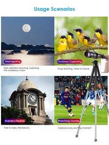 เลนส์กล้องโทรทรรศน์แบบตาเดียวสำหรับโทรศัพท์มือถือ 60 เท่า เลนส์ซูมดาราศา<span class=keywords><strong>ส</strong></span>ตร์ พร้อมขาตั้งกล้องแบบยืดหดได้สำหรับสมาร์ทโฟน - Product Image 5