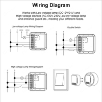 Oferta Especial: Módulo de Interruptor Inteligente WiFi Zigbee ABS/PC de Contacto Seco con Relé Remoto para Smart Life