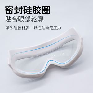 Lunettes de natation à grande monture XL, lentilles PC, matériau silicone, étanches, anti-buée, équipement de natation universel pour adultes - Product Image 4