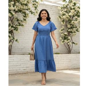 Robe d'été décontractée pour femmes, coupe ample, tissu respirant et confortable, vêtements légers pour temps chaud - Product Image 2