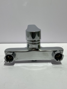 Set Rubinetto Doccia Monocomando Miscelatore Doppio <span class=keywords><strong>Acqua</strong></span> Calda/Fredda con Valvola in Ceramica Nascosta in Zinco, Finitura Lucida, per Appartamento - Product Image 4