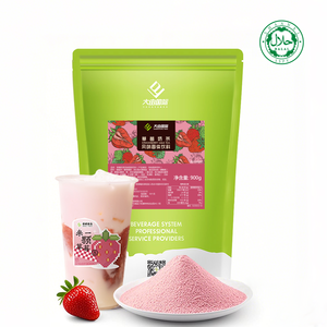 Polvo de Fresa Popular para Bebidas Instantáneas, Sabor Dulce a Fruta, Sabor Suave para Té con Leche, Té de Burbujas, Certificado Halal, Aditivos de Azúcar - Product Image 4