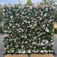 L-R513 Fleurs artificielles 5D roses mélangées de haute qualité en gros pour la décoration de mariage et de fête, mur de fleurs artificielles le plus vendu
