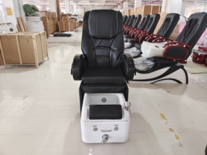 Canapé de massage électrique pour les pieds avec massage du dos, bassin en acrylique et éclairage d'ambiance - Product Image 6