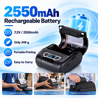 XP-P301A Printer Thermal Portabel 80mm Bluetooth 203DPI 2550mAh Printer POS Mobile untuk Restoran dan Ritel