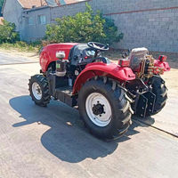 Mini 4WD 4x4 traktor pertanian dengan Cab 40hp sampai 80hp mesin pompa dan Gearbox komponen inti