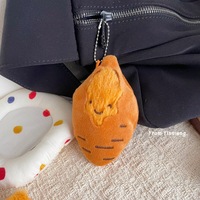 Xiaohongshu Pendentif porte-clés en peluche réaliste Patate douce rôtie au miel, Breloque Légume-Fruit, 5-7 ans, Yiwu