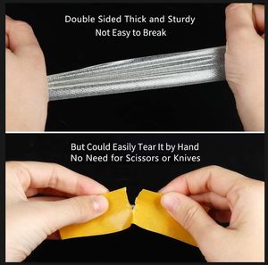 Heavy Duty Double Sided Cloth <b>Tape</b>, Fabric Backed Mounting Adhesive <b>Tape</b> for Carpet Installation,Flooring, Displays, Signs & DIY - Product Image 3