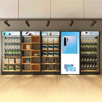 Idées de décoration de boutique mobile design Mingtang, présentoir de conception de décoration de panneau perforé en métal de magasin mobile pour décor de boutique mobile