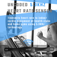 5.3KHZ 5KHZ transmetteur de fréquence cardiaque non codé ceinture de poitrine compteur numérique intelligent outil de Fitness outil d'exercice de Sport KYTO2800C