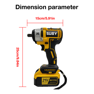 21V Akku-Schlags ch rauber Zoll elektrischer Drehmoments chl üssel Motor Motor Industrie qualität DIY Batterie typ Lithium-Ionen 20V - Product Image 3