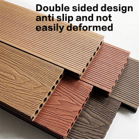 Revêtement de terrasse extérieur en WPC, imperméable et ignifuge, moderne, pour jardin, avec gaufrage profond et installation par emboîtement – Vente en gros fabricant