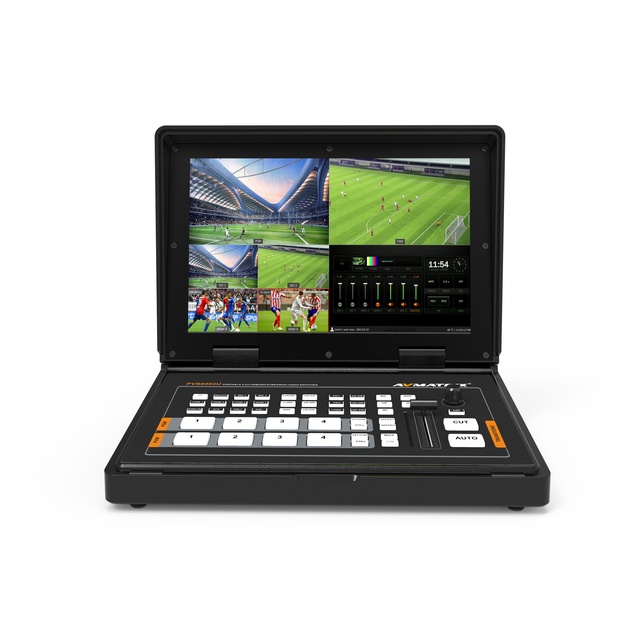 AVMATRIX 10 Inch Portable SDI for Video Switcher Mixer Luma/Chroma Key for Multi Camera PVS0403U Personal Vlog Live Streaming