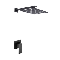 Douche murale encastrée au plafond, température constante, ensemble de douche luxueux à minuterie