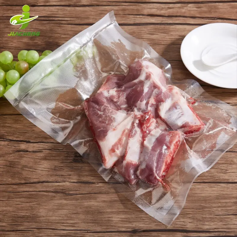 Las bolsa de envasado para carne congelado sellado sellar sear envase embalar empacado empacar empaque alto al vaco vacio