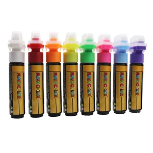 Bút Đánh Dấu Graffiti Cỡ Lớn Ngòi Phẳng 30MM Bút Đánh Dấu Chất Lỏng Xóa Được Có Thể Đổ Lại