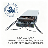 Server AI Berpendingin Cairan Dual Socket 4U G4L4-ZD3-LAX7 AMD EPYC 9005 9004 HGX B300 NVLink 1.8TB/s untuk Pelatihan AI HPC
