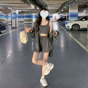 Conjunto Deportivo de Tres Piezas para Mujer, Moderno, <span class=keywords><strong>con</strong></span> Capucha Ajustable <span class=keywords><strong>con</strong></span> Cordón y Cintura Elástica - Product Image 5