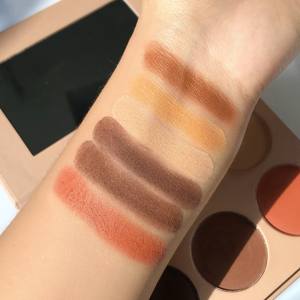 Lujosa paleta de 6 colores intensamente pigmentada, brillo prensado alto, brillo iluminador, maquillaje facial, resaltador de contorno, <span class=keywords><strong>bronceador</strong></span> - Product Image 4